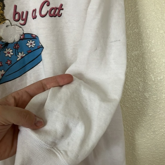 VTG Blair Threadbare Cat Graphic Sweatshirt, M - Picture 6 of 8